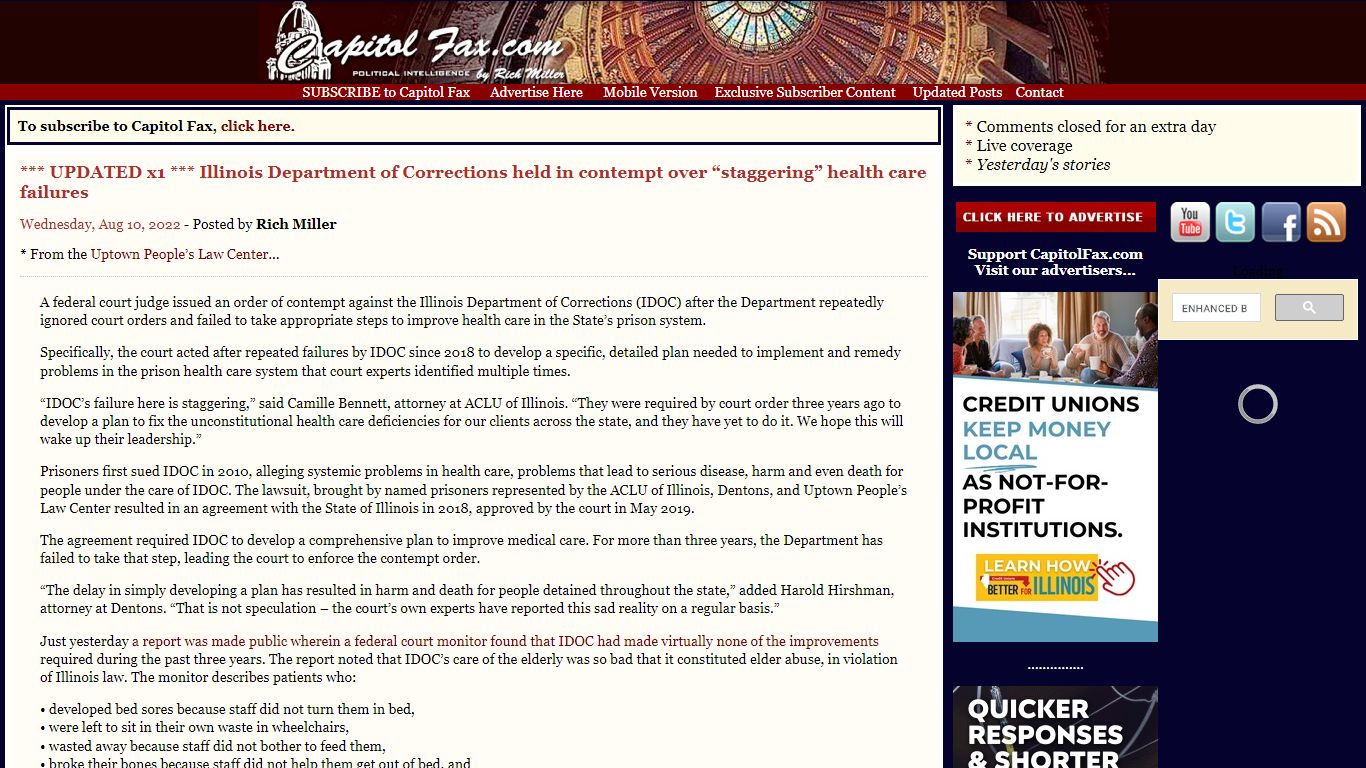 Capitol Fax.com - Your Illinois News Radar » *** UPDATED x1 ...